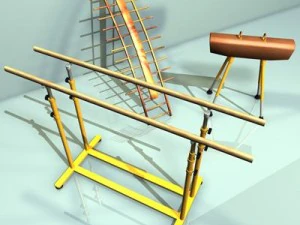 gymnastic set 3D Model
