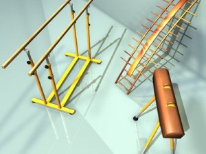gymnastic set 3D Model