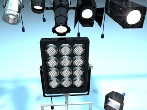 stage lights collection 3D Model