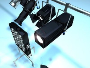stage lights collection 3D Model