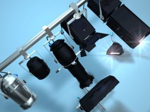 stage lights collection 3D Model
