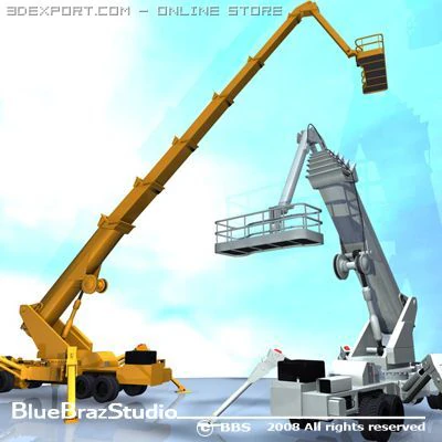 wheeled spider platform 3D Model .c4d .max .obj .3ds .fbx .stl .blend