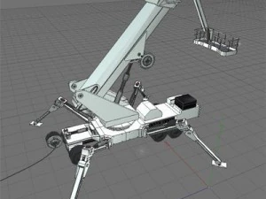 wheeled spider platform 3D Model