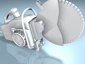 cut off saw 3D 모델