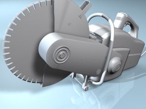 cut off saw 3D 모델