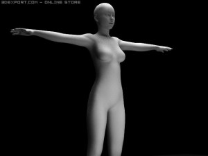 woman 3D 模型