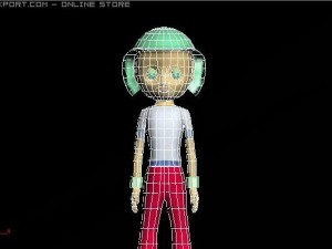 cartoon girl 3D Модель