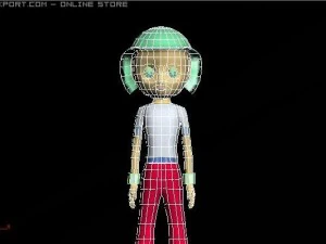 cartoon girl 3D Model