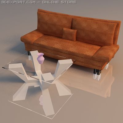 sofa 3Dモデル .c4d .max .obj .3ds .fbx .stl .blend 