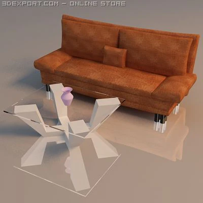 sofa 3D Model .c4d .max .obj .3ds .fbx .stl .blend 