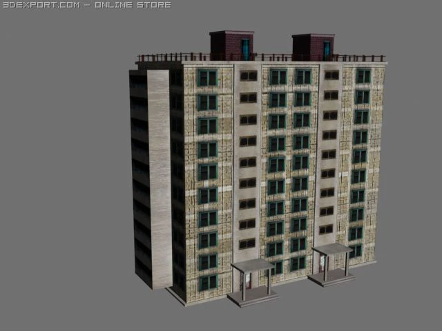 low poly home 3D Model .c4d .max .obj .3ds .fbx .stl .blend 