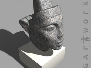 bust of queen nefertiti 3Dモデル