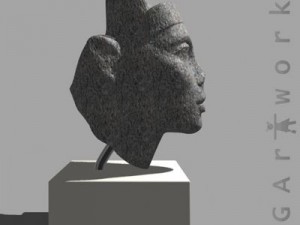 bust of queen nefertiti 3D Model