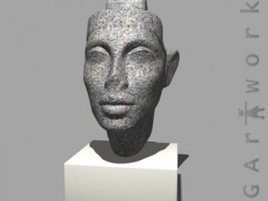 bust of queen nefertiti 3D Model