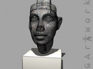 bust of queen nefertiti 3D Model
