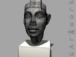 bust of queen nefertiti 3D Model