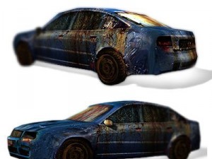 rusty old car 3D Model