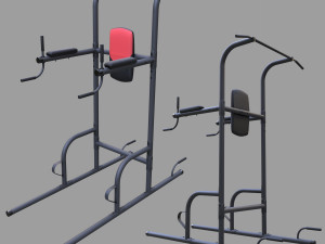 weider power tower Model 3D