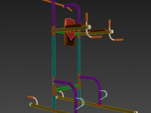 weider power tower Modello 3D