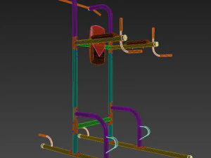 weider power tower 3D Model