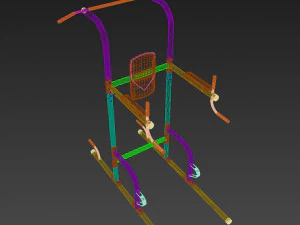 weider power tower 3D Model