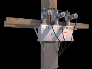 utility pole Model 3D