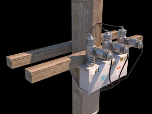 tiang listrik Model 3D