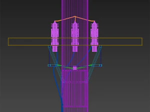 tiang listrik Model 3D