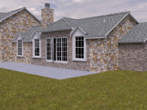 large single family home 3Dモデル