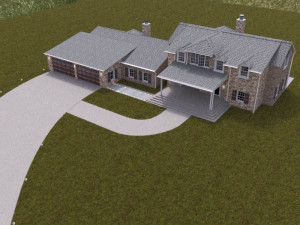 large single family home 3Dモデル