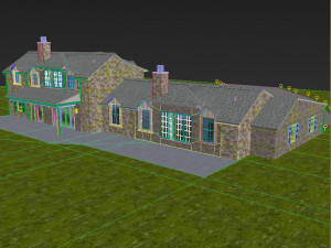 large single family home 3Dモデル