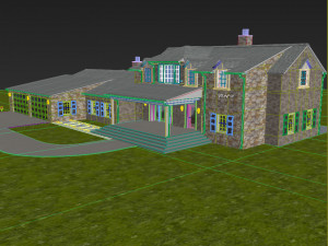 large single family home 3Dモデル
