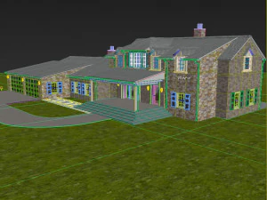 large single family home 3D Model