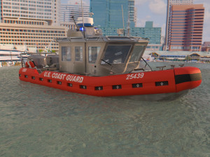 coast guard patrol boat 3D Model