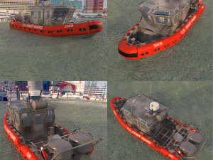 coast guard patrol boat 3D Model