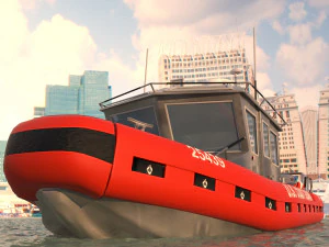 coast guard patrol boat 3D Model