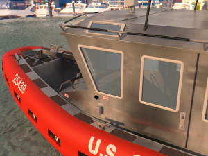 coast guard patrol boat 3D Model