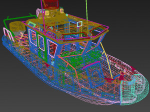 coast guard patrol boat 3D Model