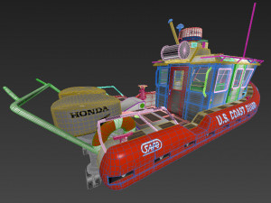 coast guard patrol boat 3D Model