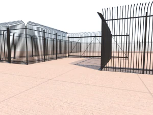 охранный забор 3D Модель