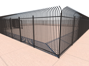 security fence Modelo 3D