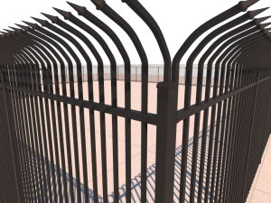 security fence Modelo 3D
