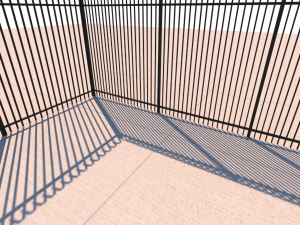 security fence Modelo 3D