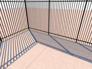 security fence 3D Model