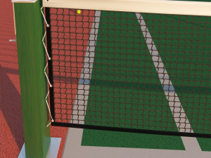 tennis court Model 3D