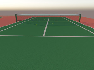 tennis court Model 3D