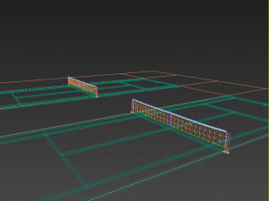 tennis court Model 3D
