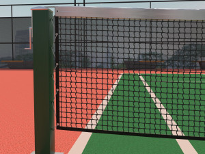 raised tennis court high detail 3D 모델