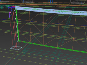 raised tennis court high detail 3D 모델