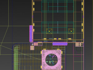 raised tennis court high detail 3D 모델